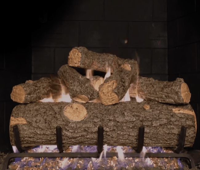 Real Fyre Golden Oak Designer Plus Flame Enhanced Vented Gas Log Set