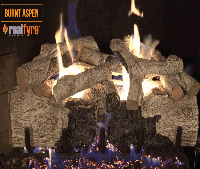 Real Fyre Burnt Aspen Gas Log Set