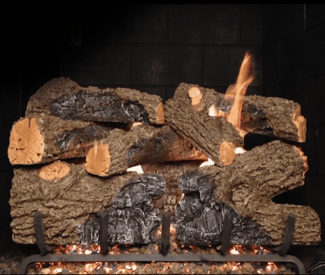 Real Fyre Charred Royal English Oak Gas Log Set