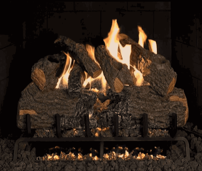 Real Fyre Charred Oak Gas Log Set