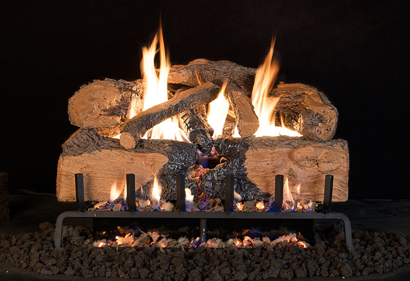 Real Fyre Charred Angel Split Oak Logs Compatible with G46 Burner