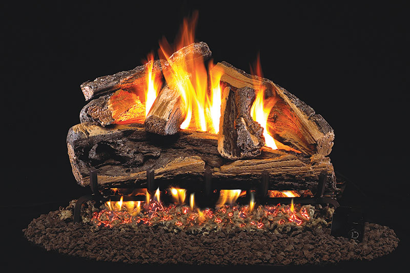 Real Fyre Rugged Split Oak Logs Compatible with G46 Series Burner